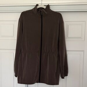 Lululemon Softstreme Cinch-Waist Full-Zip Jacket in Espresso